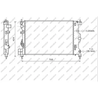 Radiateur, refroidissement du moteur PRASCO