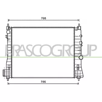 Radiateur, refroidissement du moteur PRASCO