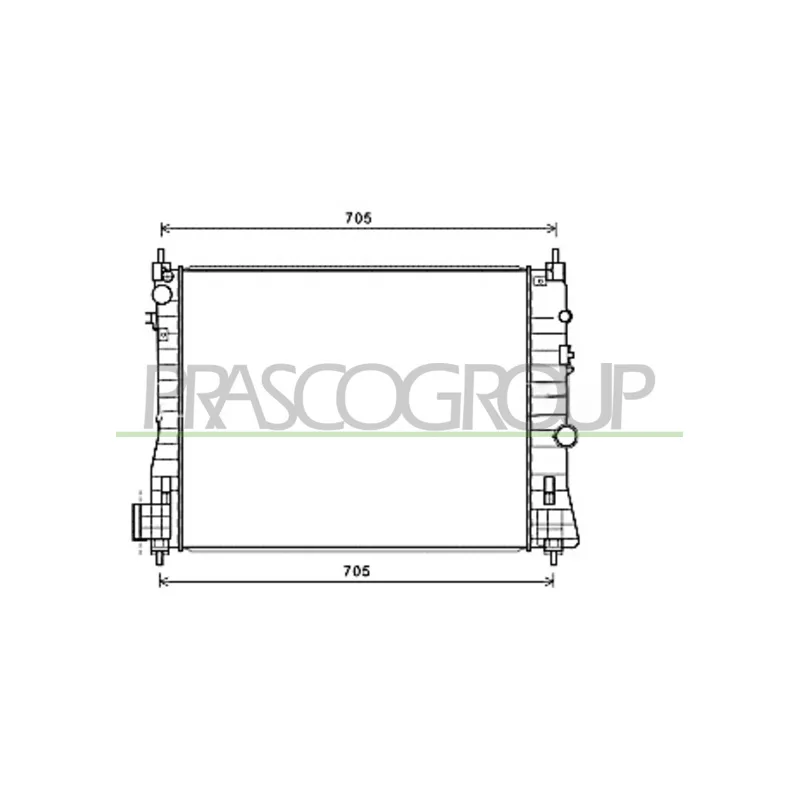 Radiateur, refroidissement du moteur PRASCO OP700R006