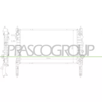 Radiateur, refroidissement du moteur PRASCO OP700R007