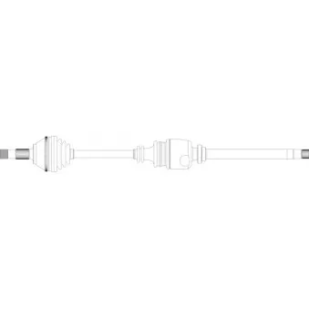 Arbre de transmission avant droit GENERAL RICAMBI PE3148