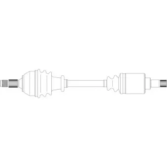 Arbre de transmission avant gauche GENERAL RICAMBI PE3159