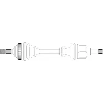 Arbre de transmission avant gauche GENERAL RICAMBI PE3167