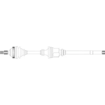 Arbre de transmission avant droit GENERAL RICAMBI PE3168