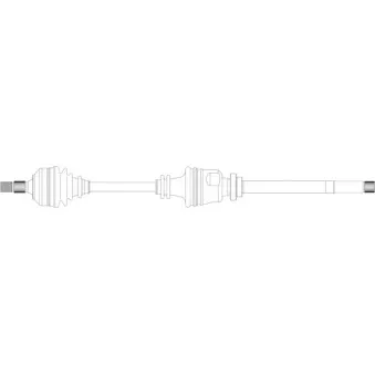 Arbre de transmission avant droit GENERAL RICAMBI PE3174