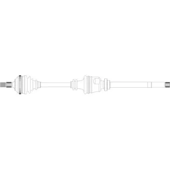 Arbre de transmission avant droit GENERAL RICAMBI PE3176