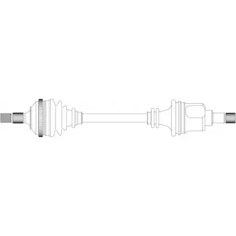 Arbre de transmission avant gauche GENERAL RICAMBI PE3179