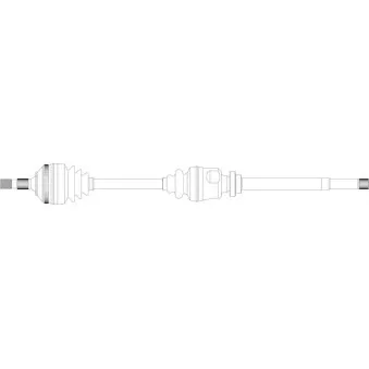 Arbre de transmission avant droit GENERAL RICAMBI PE3184