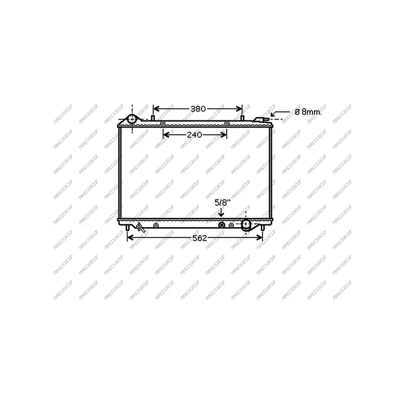 Radiateur, refroidissement du moteur PRASCO OP860R005