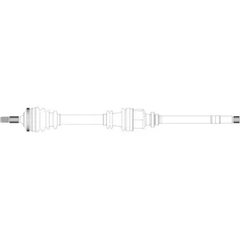 Arbre de transmission avant droit GENERAL RICAMBI PE3188