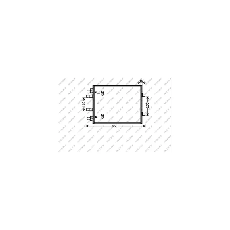 Condenseur, climatisation PRASCO OP934C001