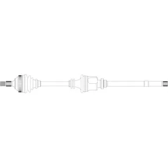 Arbre de transmission avant droit GENERAL RICAMBI PE3198