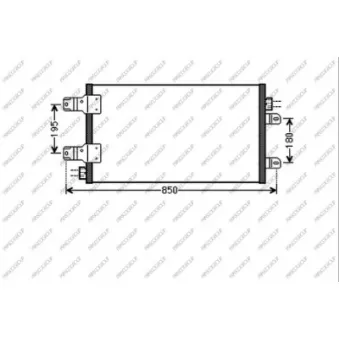 Condenseur, climatisation PRASCO OP954C002