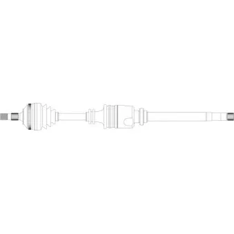 Arbre de transmission avant droit GENERAL RICAMBI PE3205