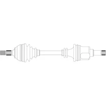 Arbre de transmission avant gauche GENERAL RICAMBI PE3209