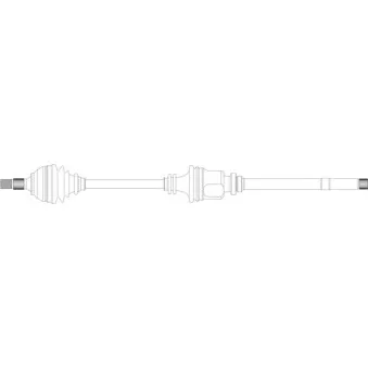 Arbre de transmission avant droit GENERAL RICAMBI PE3210