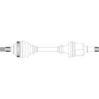 Arbre de transmission avant gauche GENERAL RICAMBI PE3211