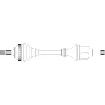 Arbre de transmission avant gauche GENERAL RICAMBI PE3213