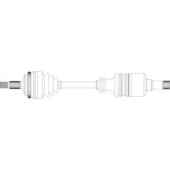 Arbre de transmission avant gauche GENERAL RICAMBI PE3215