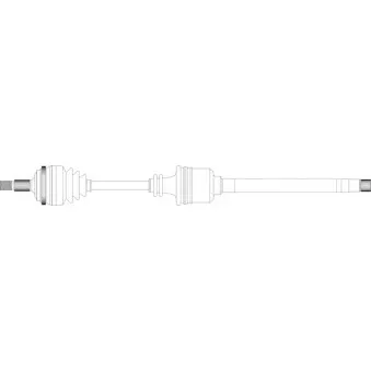 Arbre de transmission avant droit GENERAL RICAMBI PE3216