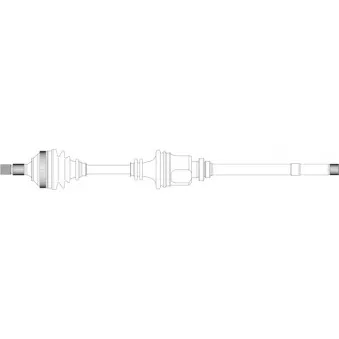 Arbre de transmission avant droit GENERAL RICAMBI PE3223