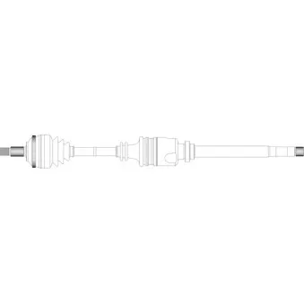 Arbre de transmission avant droit GENERAL RICAMBI PE3225