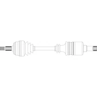 Arbre de transmission avant gauche GENERAL RICAMBI PE3226