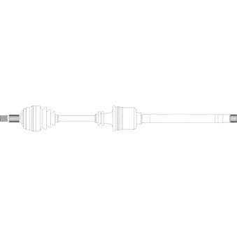 Arbre de transmission avant droit GENERAL RICAMBI PE3227
