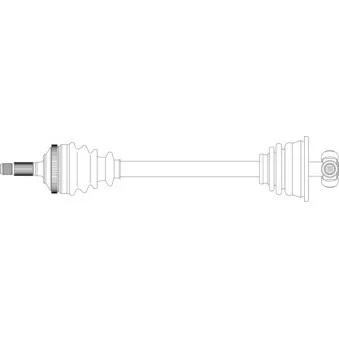 Arbre de transmission avant gauche GENERAL RICAMBI PE3228