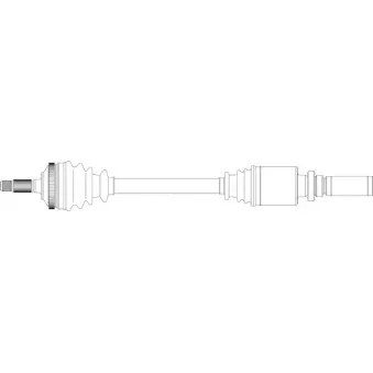 Arbre de transmission avant droit GENERAL RICAMBI PE3229