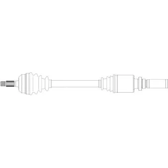 Arbre de transmission avant droit GENERAL RICAMBI PE3231