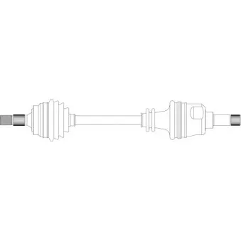 Arbre de transmission avant gauche GENERAL RICAMBI PE3240