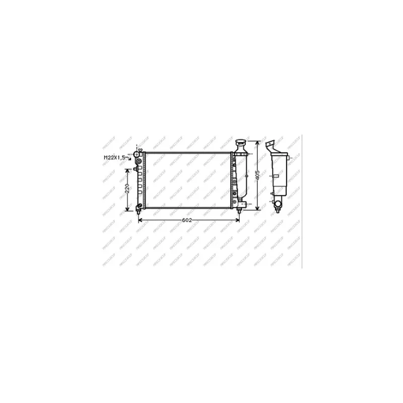 Radiateur, refroidissement du moteur PRASCO PG007R002