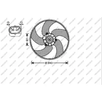 Ventilateur, refroidissement du moteur PRASCO PG009F002