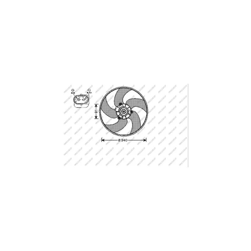 Ventilateur, refroidissement du moteur PRASCO PG009F002