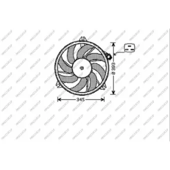 Ventilateur, refroidissement du moteur PRASCO PG009F003