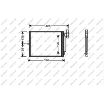 Condenseur, climatisation PRASCO PR620C001