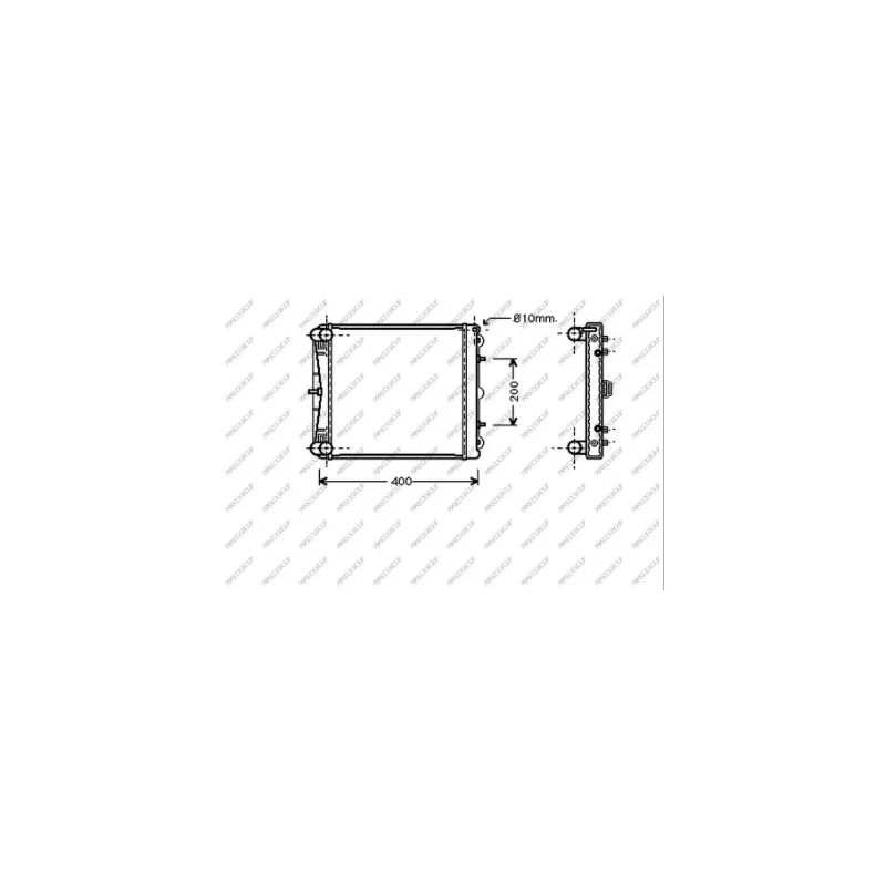 Radiateur, refroidissement du moteur PRASCO PR620R002