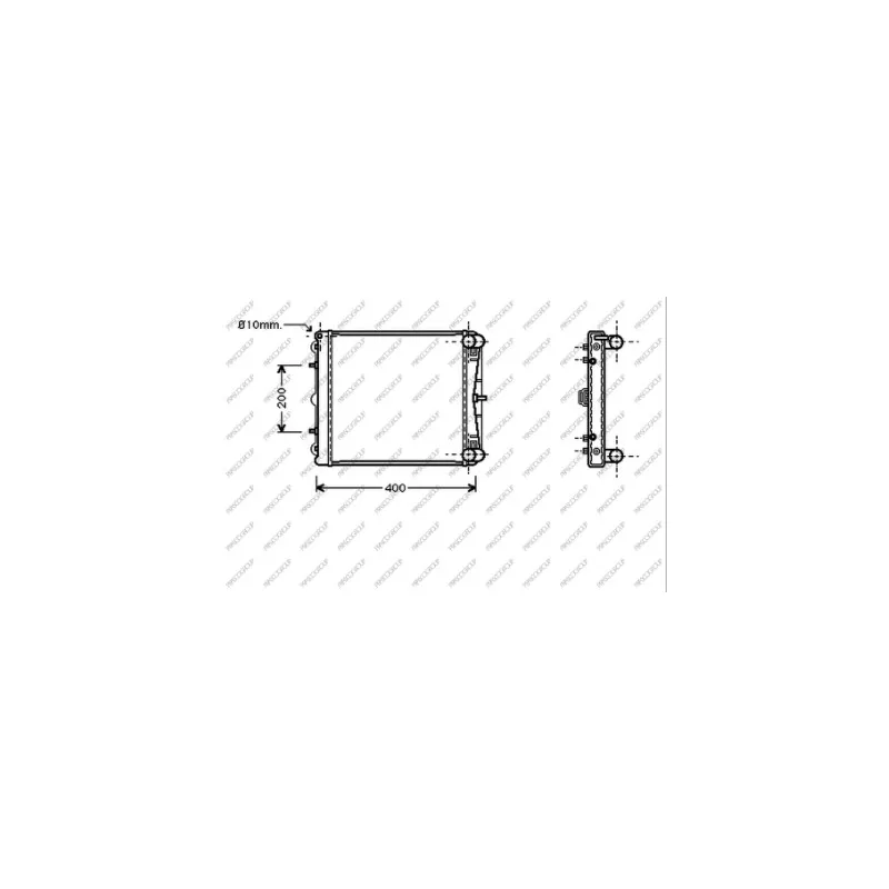 Radiateur, refroidissement du moteur PRASCO PR620R003