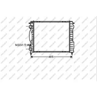 Radiateur, refroidissement du moteur PRASCO RN023R013