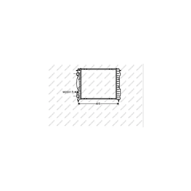 Radiateur, refroidissement du moteur PRASCO RN023R013