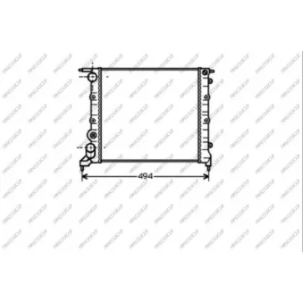 Radiateur, refroidissement du moteur PRASCO RN023R015