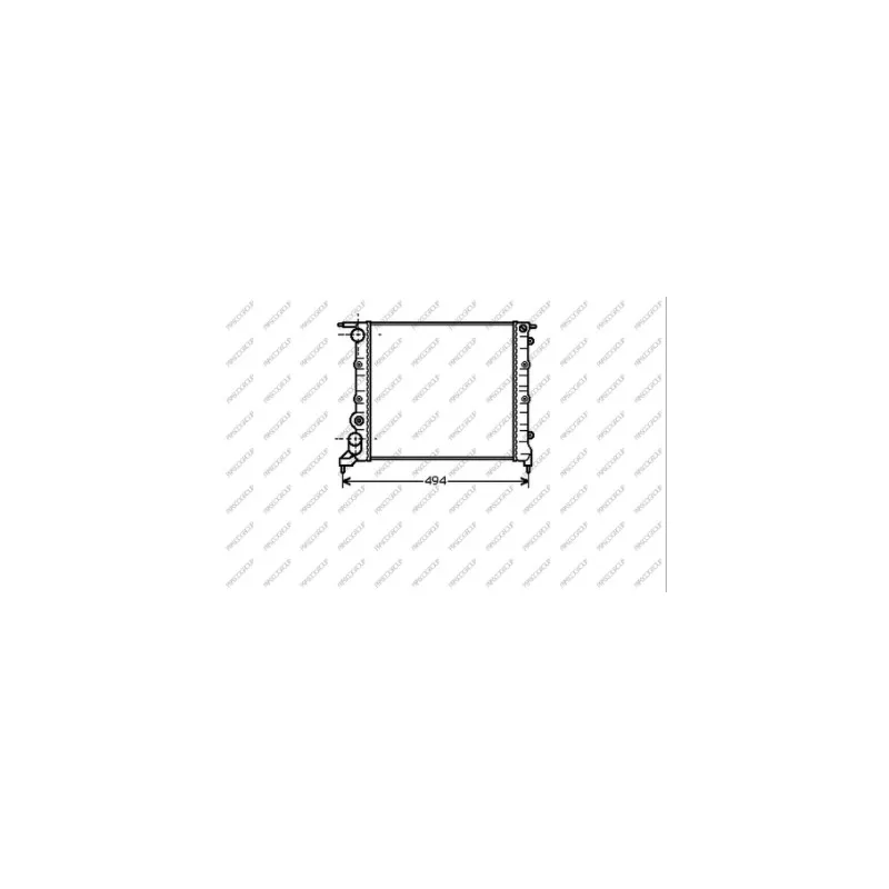 Radiateur, refroidissement du moteur PRASCO RN023R015