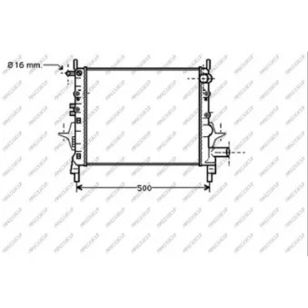 Radiateur, refroidissement du moteur PRASCO RN025R004