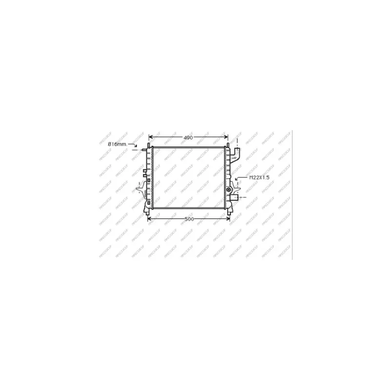 Radiateur, refroidissement du moteur PRASCO RN025R006