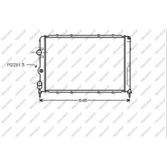 Radiateur, refroidissement du moteur PRASCO RN026R004