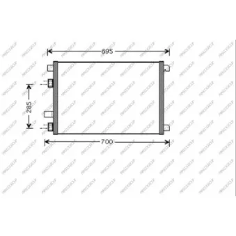Condenseur, climatisation PRASCO RN032C001