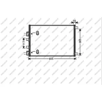Condenseur, climatisation PRASCO RN032C002
