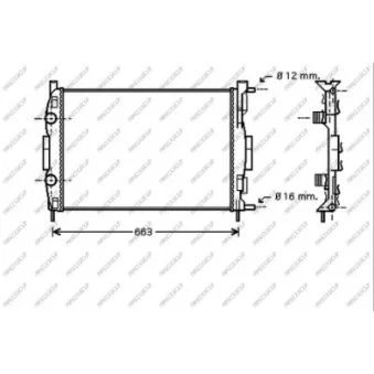 Radiateur, refroidissement du moteur PRASCO RN032R007
