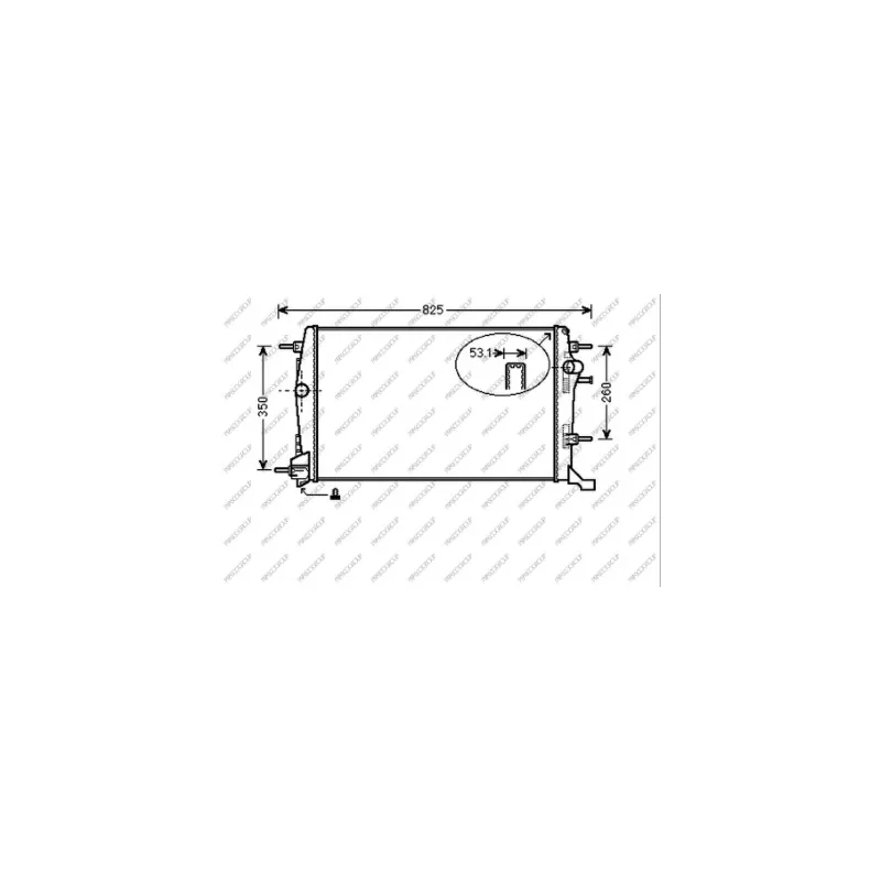 Radiateur, refroidissement du moteur PRASCO RN036R002